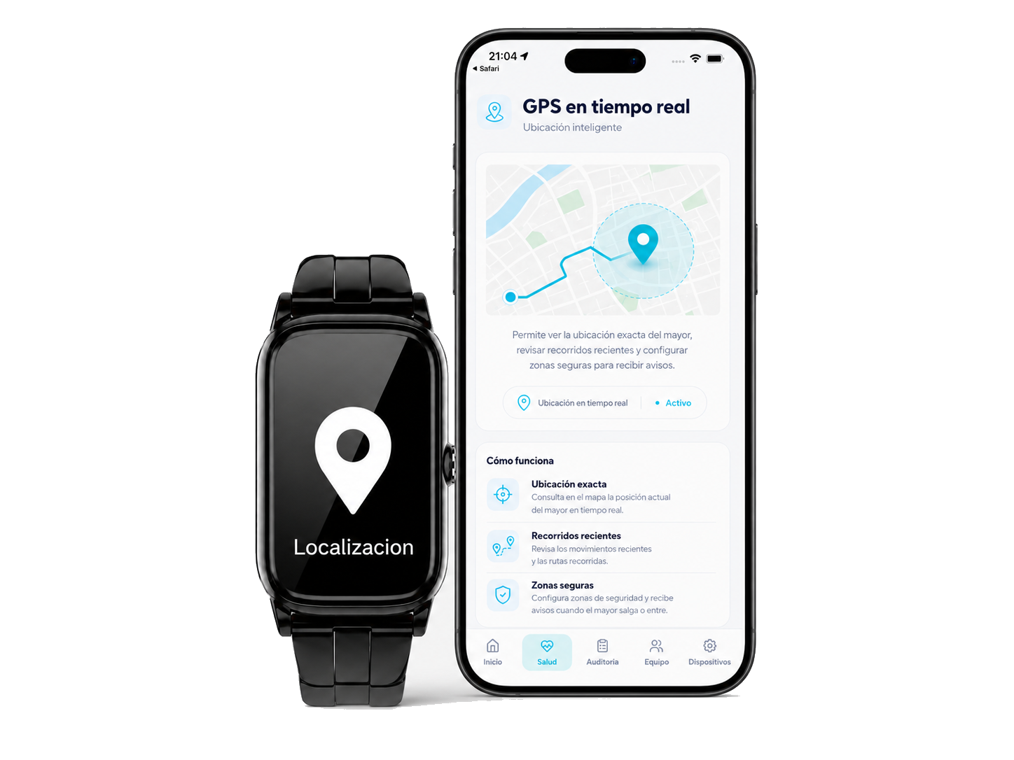 Localizador GPS para mayores en tiempo real Geros